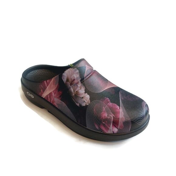 OOFOS Oocloog Recovery Clog Sandal Limited Mens 4 Womens Size 6 Floral Breeze - Picture 1 of 10